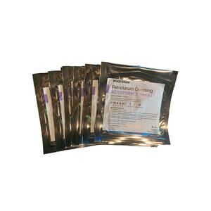 8 × Xeroform Petrolatum Non-Adhering Dressings - 4 " X 4 " ( 10.2Cm × 10.2cm)
